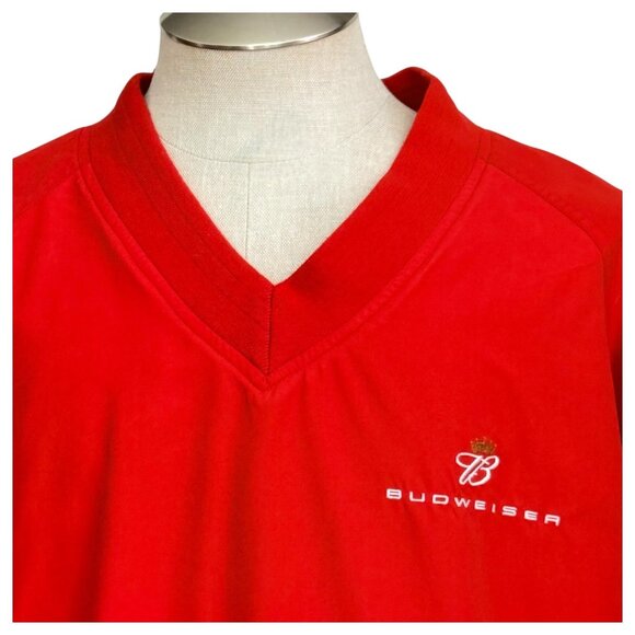 Chase Authentics NASCAR Budweiser Dale Earnhardt Jr Red Windbreaker Jacket XL - Picture 2 of 10